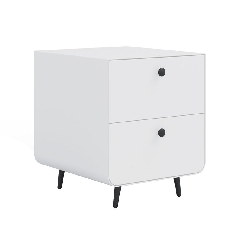 2 Drawers Nordic Bedside Cabinet with Round Handle