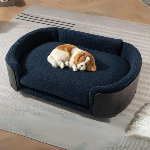 Scandinavian Cashmere Cushion Elevated Dog Bed (Large)