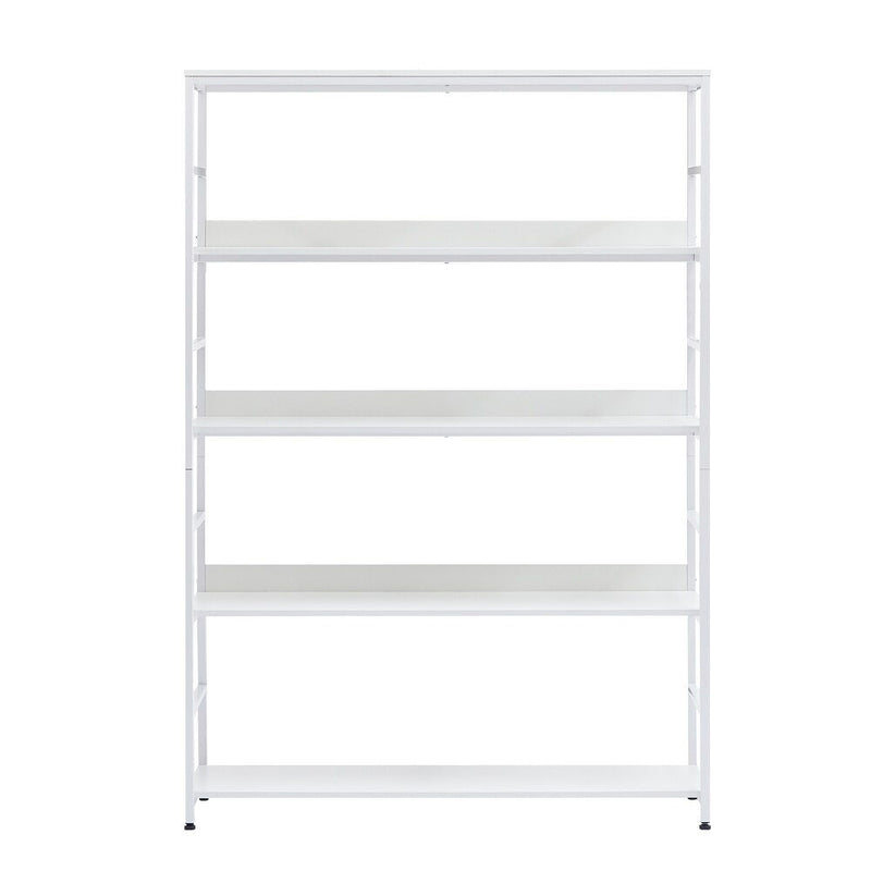 5-Tier Bookcase with Metal Frame