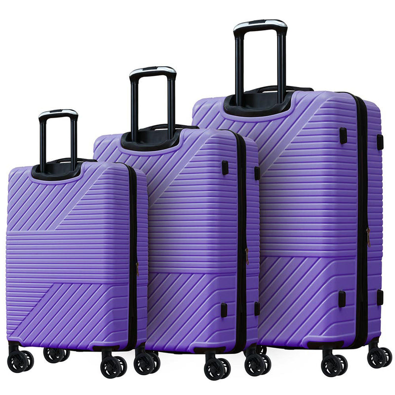 Luggage Set w/ Double Spinner Wheels & TSA Lock 3pcs