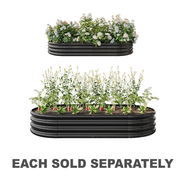 Metal Raised Planter & Vegetable Bed (Black)