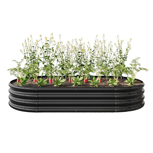 Metal Raised Planter & Vegetable Bed (Black)