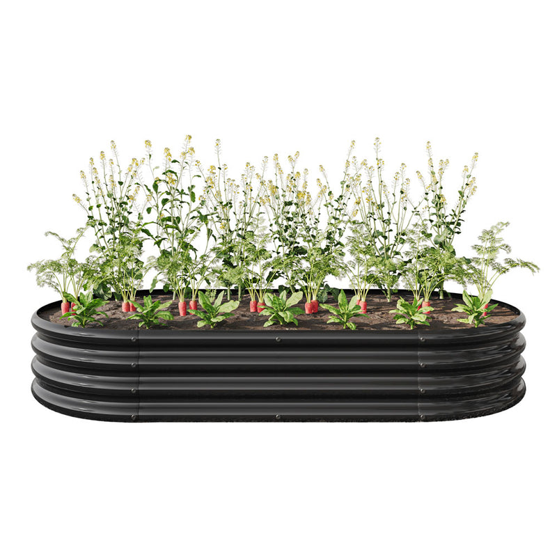 Metal Raised Planter & Vegetable Bed (Black)