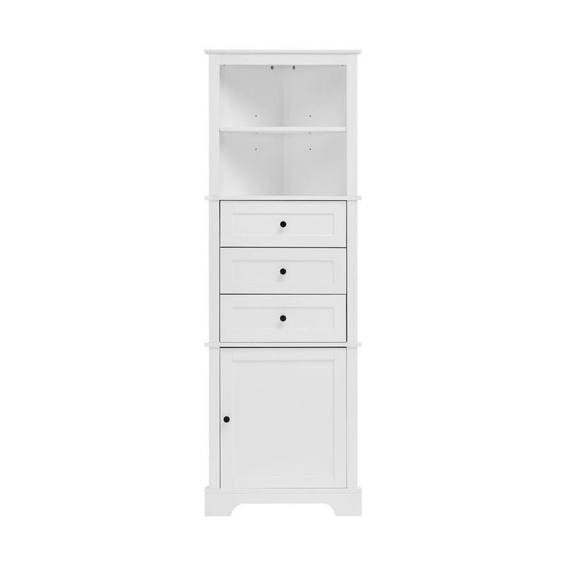 Tall Cabinet with Adjustable Shelves & 3 Drawers