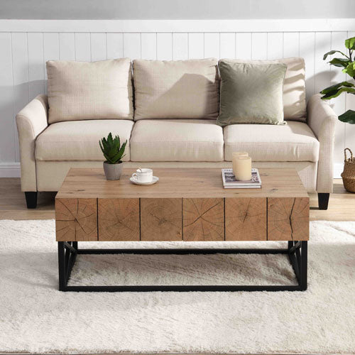 Coffee Table with Two Drawers 43.31''