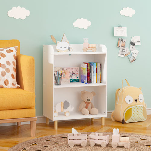 3-Tier Kid's Bookcase (White)