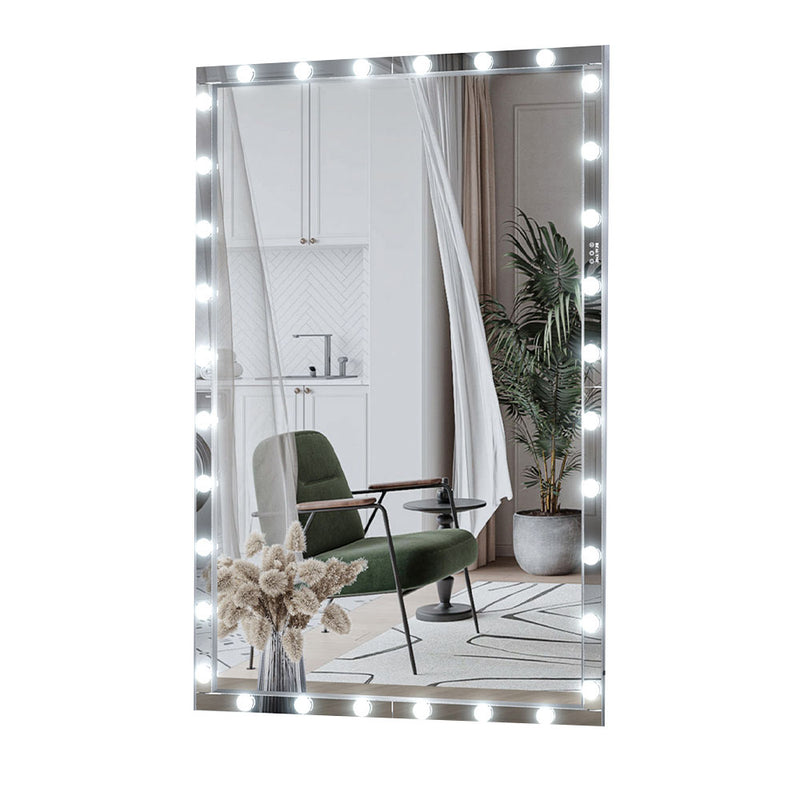 Silver Hollywood LED Full-Length Mirror (72x48")