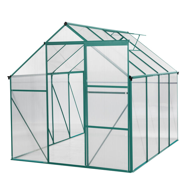 Polycarbonate Walk-in Greenhouse Garden (6x8ft)