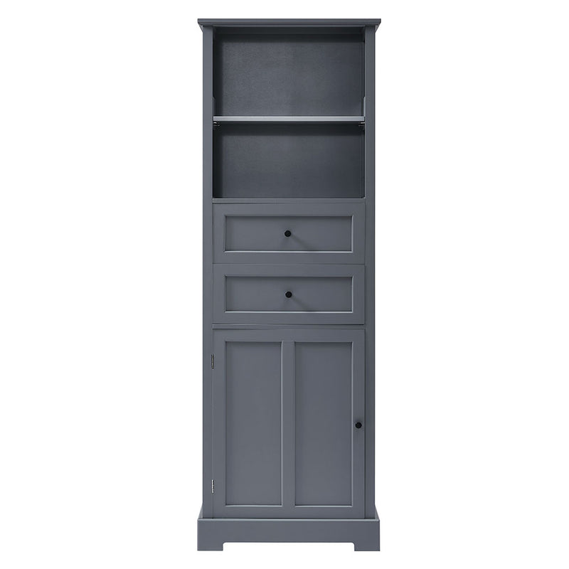 Tall Bathroom Storage Cabinet (Grey)