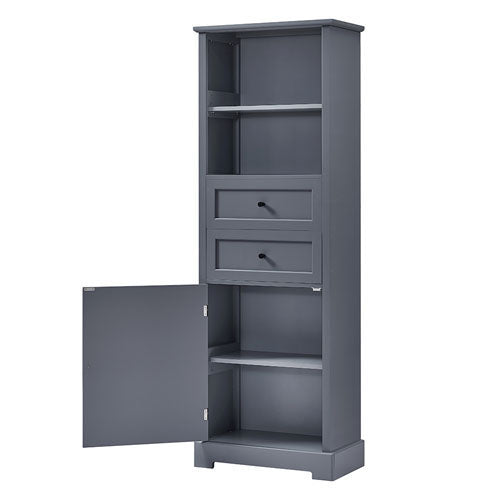 Tall Bathroom Storage Cabinet (Grey)