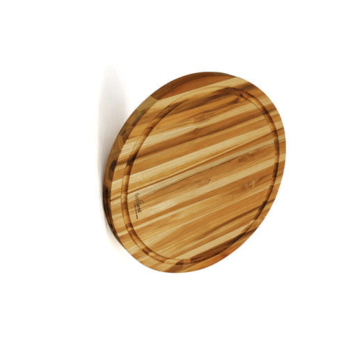 Round Teak Cutting Board Set 15.75"