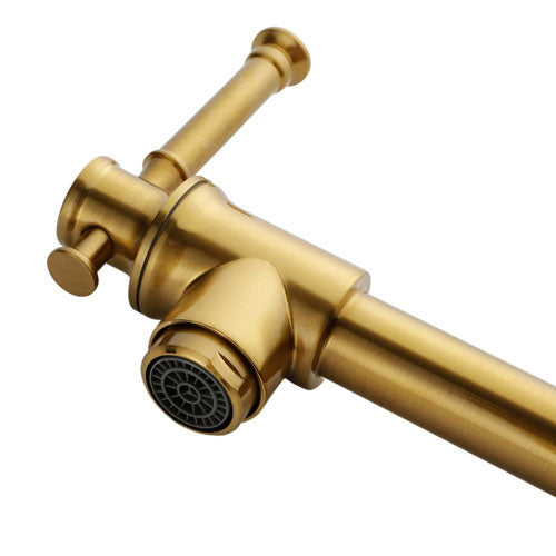 Wall Mount Pot Filler Faucet (Gold)