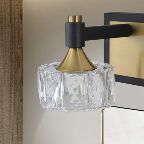 Modern 4-Light LED Crystal Vanity Bathroom Lighting