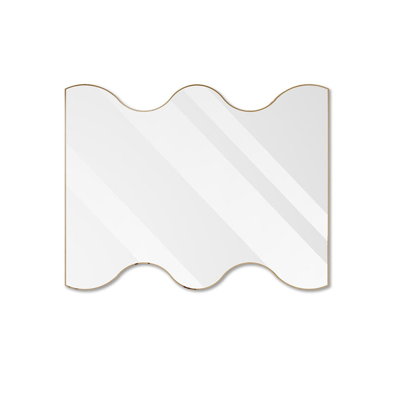 Rectangular Mirror with Wavy Sides 30x35"