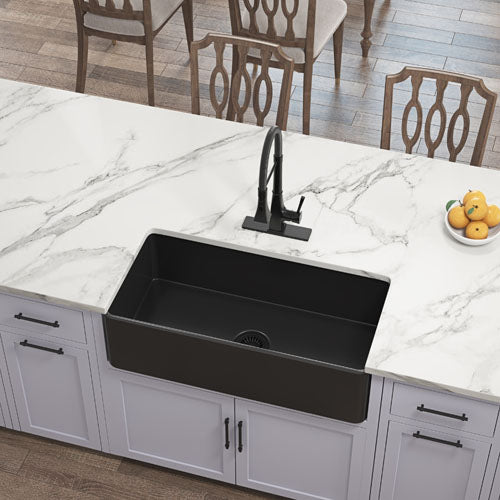 White 30-Inch Deep Undermount Farmhouse Kitchen Sink