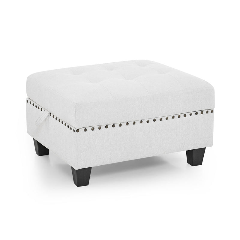 L-Shape Modular Sectional Sofa Couch Ottoman