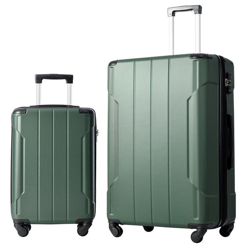 Expandable Suitcase w/ TSA Lock & Spinner Wheels 2pc