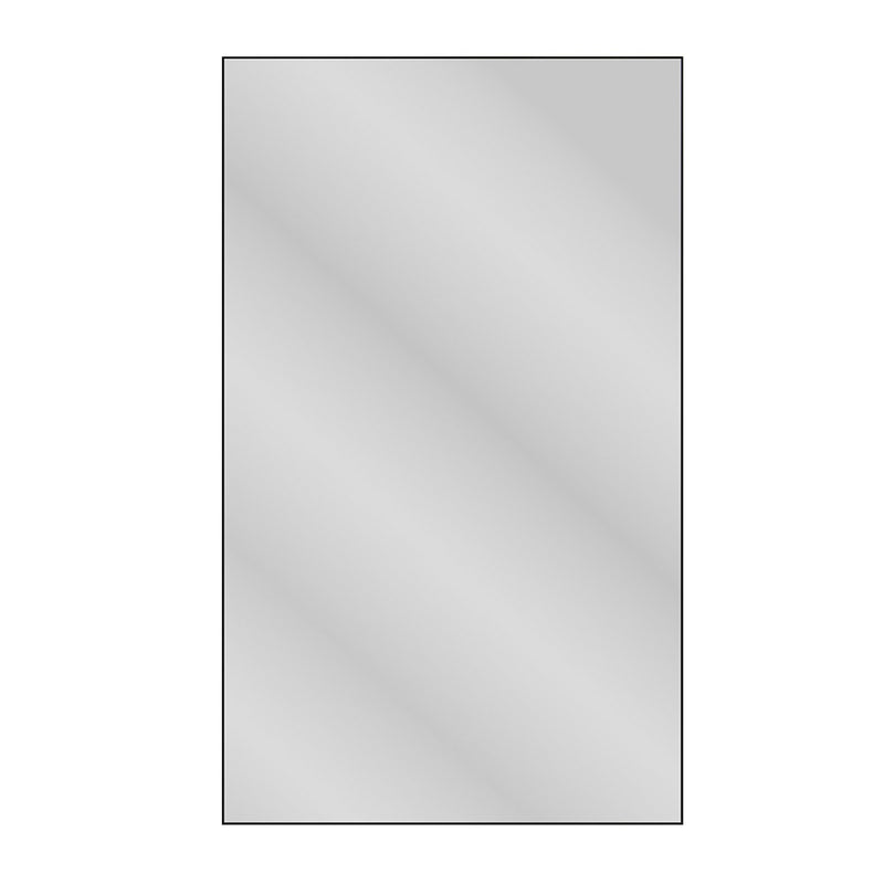 Oversized Rectangle Mirror with Silver Frame