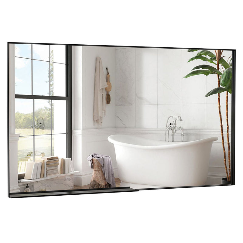 Oversized Rectangle Mirror with Black Frame (60x36")