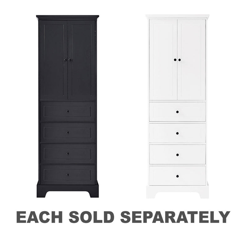 2-Door and 4-Drawer Adjustable Cabinet