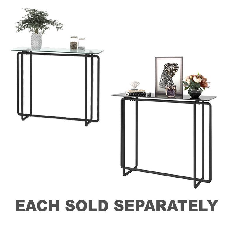 Elegant Single Layered Glass Console Table