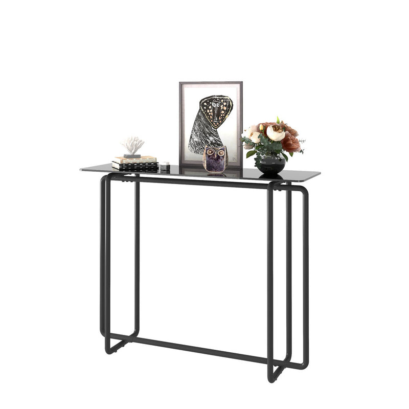 Elegant Single Layered Glass Console Table