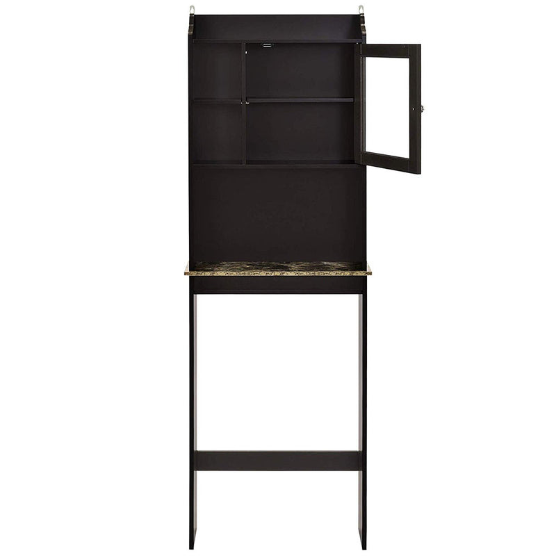 Modern Over the Toilet Space Saver Wooden Cabinet (Espresso)