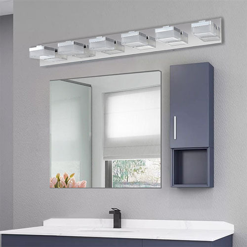 6-Light Chrome LED Modern Vanity Light Fixture