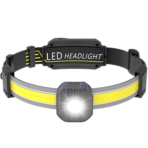 LED COB Portable Headlamp Waterproof Torch Light