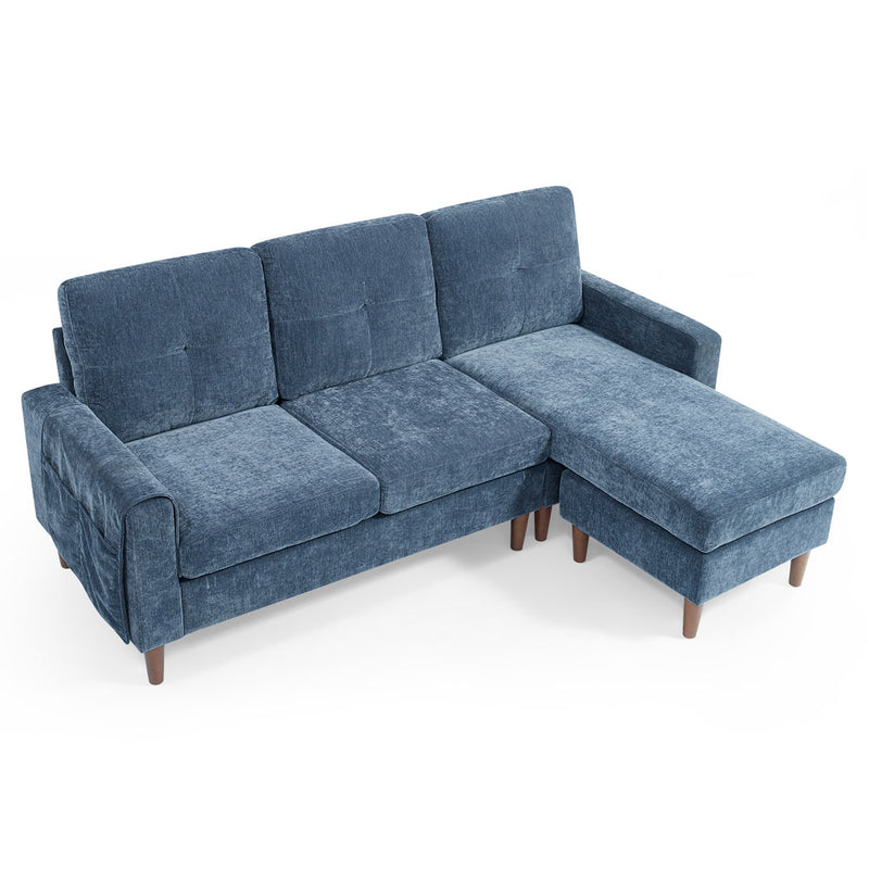 L-shape Sectional Sofa w/ Removable Cushions & Pocket