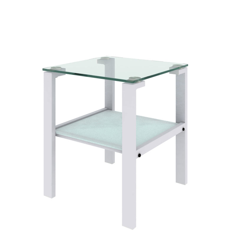 Two Layered Glass Small Home Tea Table