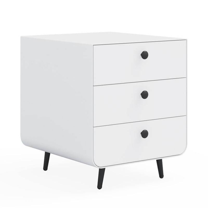 3 Drawers Nordic Minimalist Bedside Steel Cabinet