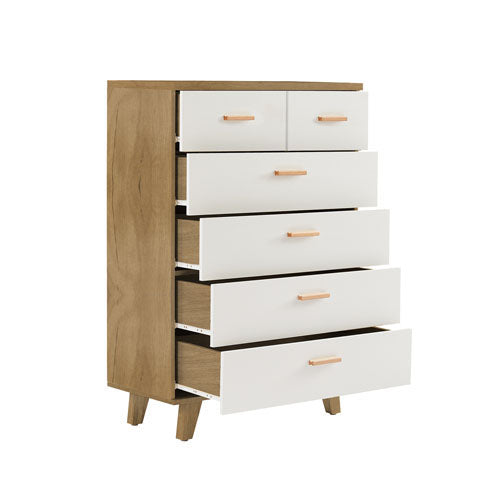 Modern Design Solid Wood Dresser with 6 Drawers