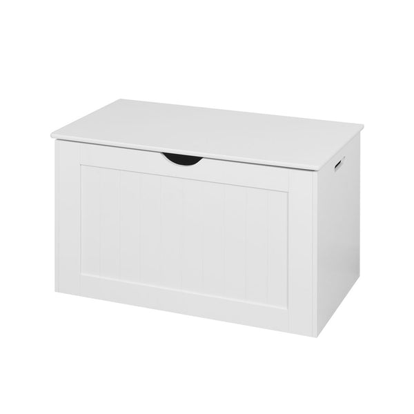 Lift Top Entryway Cabinet with 2 Safety Hinges (White)