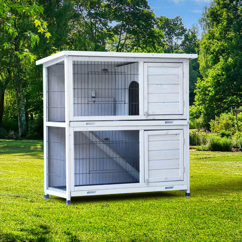 Rabbit Hutch Extensible Chicken Coop with No Leak Trays