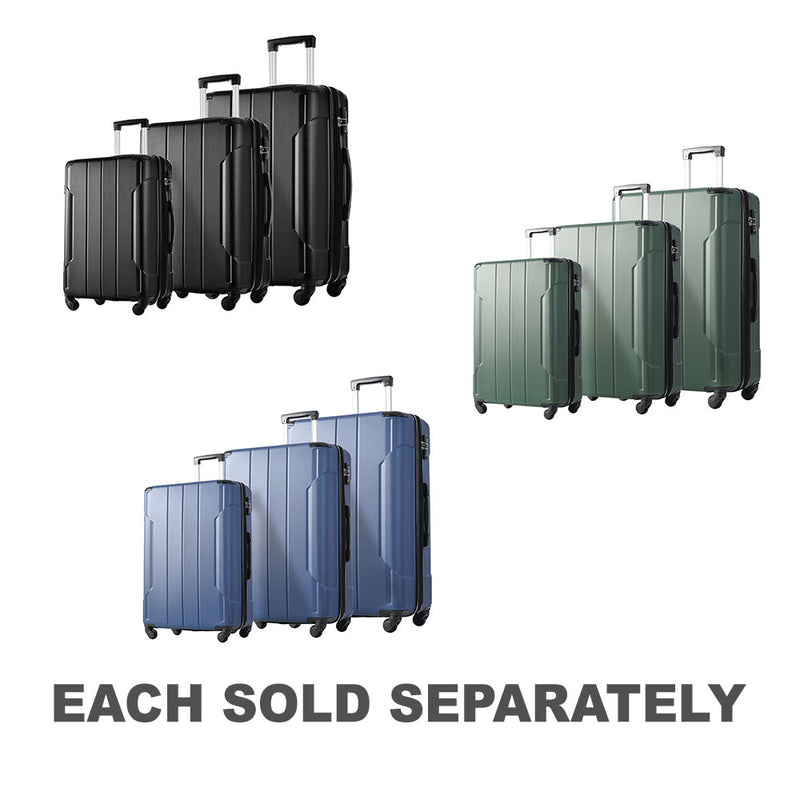 Expandable Spinner Suitcase with Corner Guards 3pcs