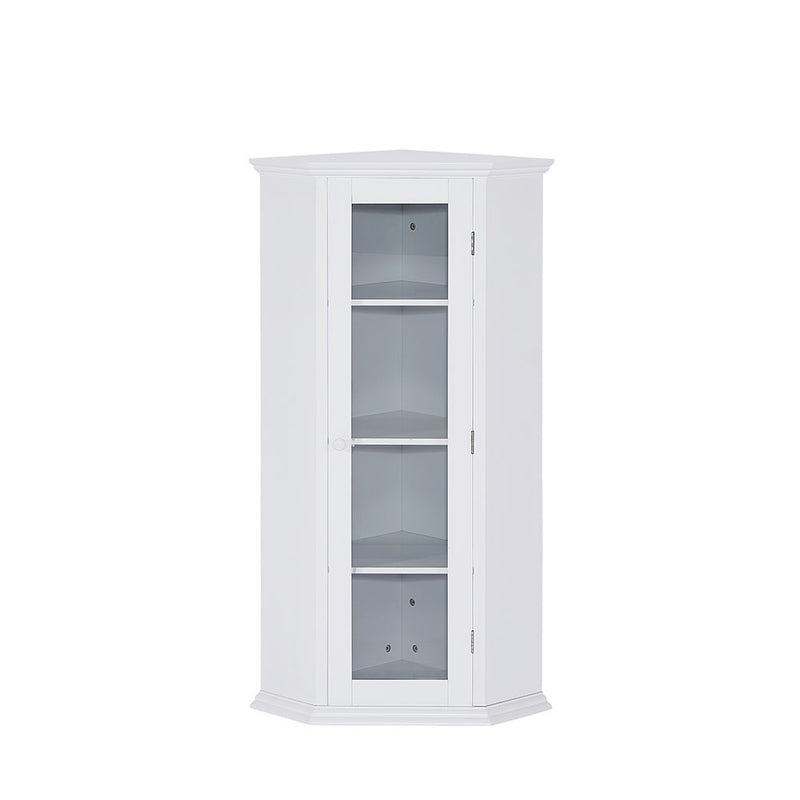 Corner Cabinet with Glass Door