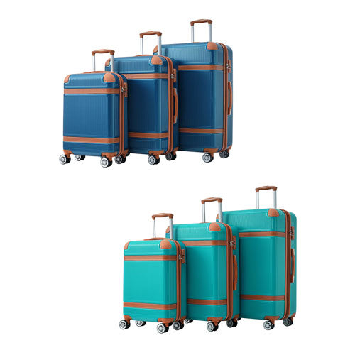 3-Piece Hard-shell Luggage Sets with TSA Lock