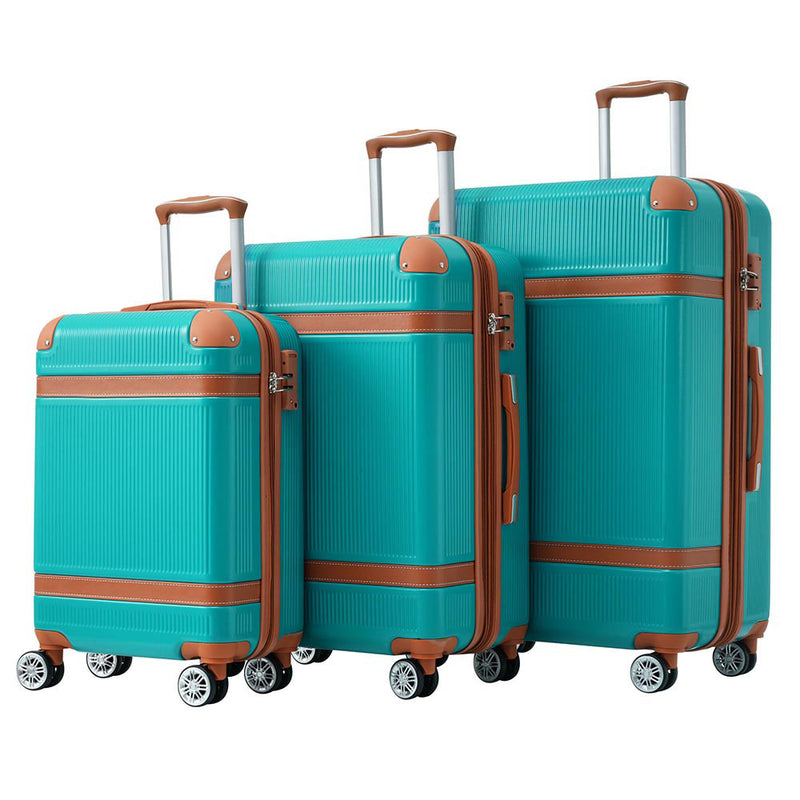 3-Piece Hard-shell Luggage Sets with TSA Lock