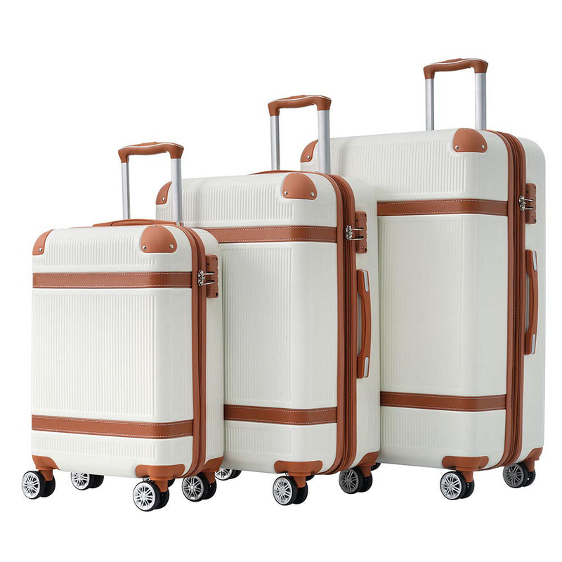 3-Piece Hard-shell Luggage Sets with TSA Lock