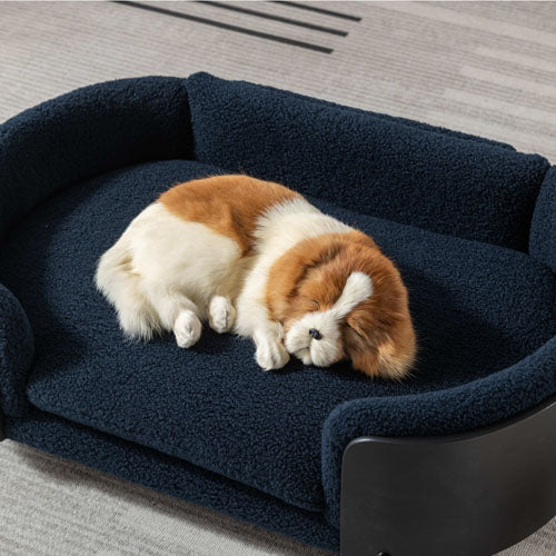 Elevated Dog Bed with Cashmere Cushion (Medium)