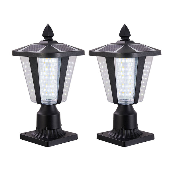 Solar Column Headlights with Dimmable LED