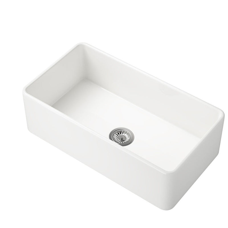 Deep White Farmhouse Kitchen Sink