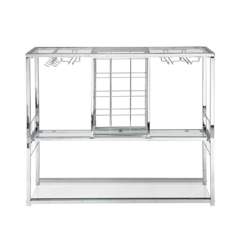 3-Tier Cart with Glass Holder & Wine Rack