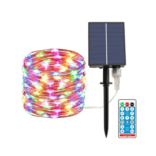 Solar Remote Controlled Outdoor Fairy String Light