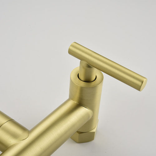 Pot Filler Faucet with Hot and Cold (Gold)