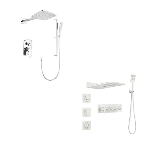 Rain Shower System w/ Body Sprays & Handheld Shower