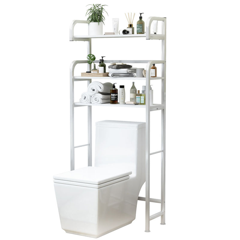 Over the Toilet Bathroom Storage Shelf (Cream White)