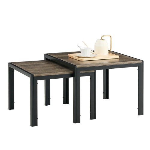 Modern Nesting Coffee Table Set w/ Wooden Finish