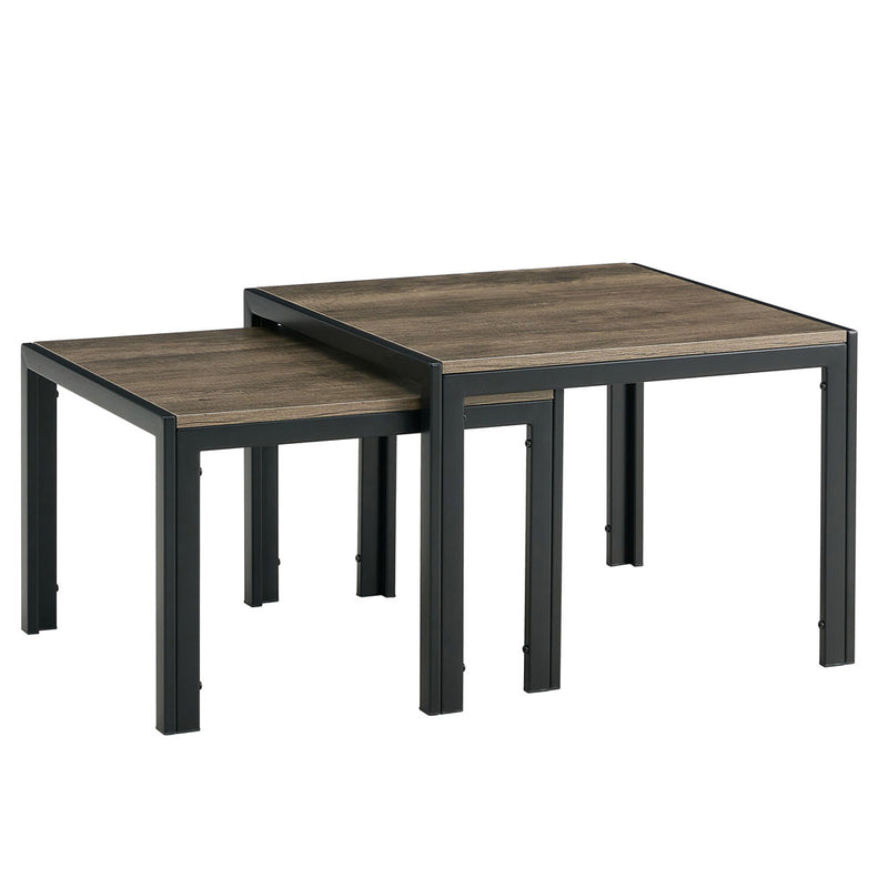 Modern Nesting Coffee Table Set w/ Wooden Finish